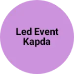 Business logo of Led event kapda