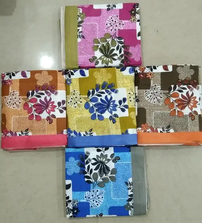 Singel bedsheet. Size.  63*90. With pillow  uploaded by Divya Textiles on 3/24/2023