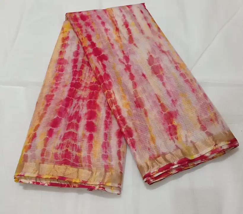 Pure cotton Kota shibori saree with blouse  uploaded by Kota saree & dress material  on 3/24/2023