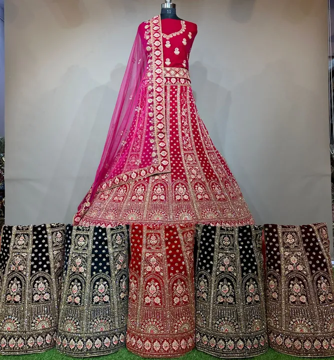 Bridal fancy lehnga  uploaded by Maa karni creation on 3/24/2023