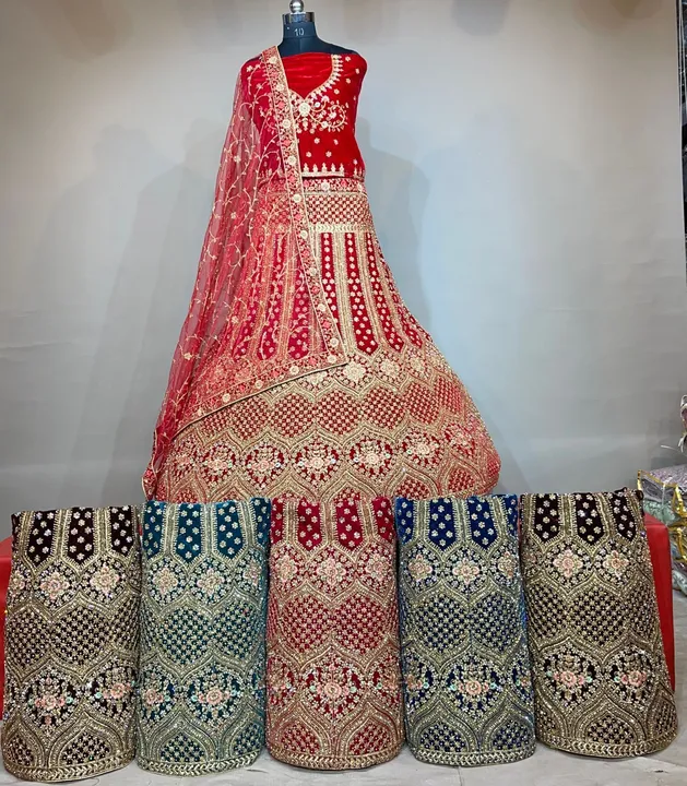 Bridal fancy lehnga  uploaded by Maa karni creation on 3/24/2023