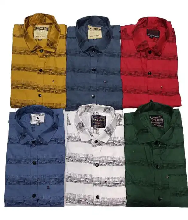 COTTON PRINTED SHIRTS 

COTTON PLAIN SHIRTS 

SIZE.M.L.XL/ uploaded by AMAAN GARMENTS  on 3/24/2023