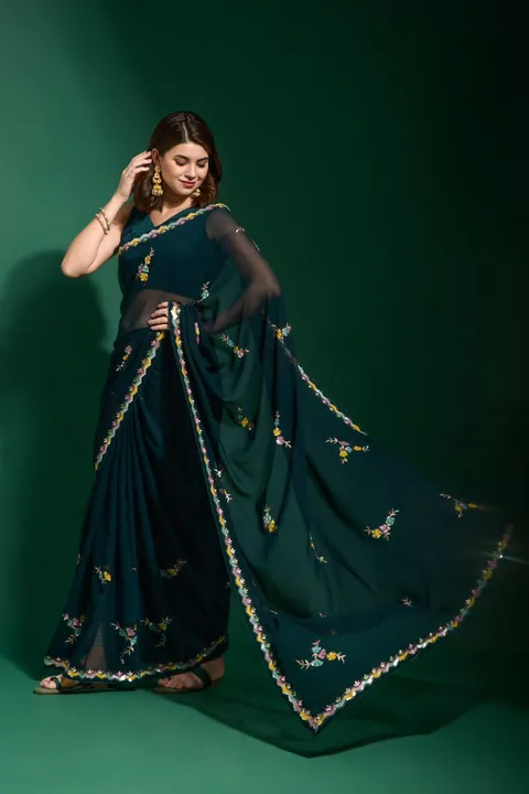 An amazing sequence saree collection 

*👇 PRODUCT DETAILS 👇*


*⭕SAREE FAB. :* Heavy Georgette
*⭕  uploaded by Vishal trendz 1011 avadh textile market on 3/24/2023