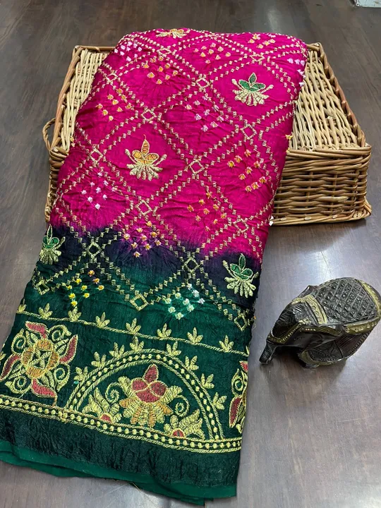 GAJJI SILK GULTI BANDHEJ  uploaded by Karuna Saree Centre Surat on 3/24/2023