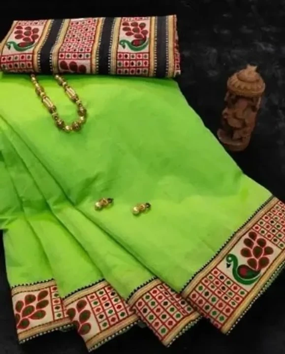 Chanderi Cotton saree  uploaded by Pragya collection on 3/24/2023