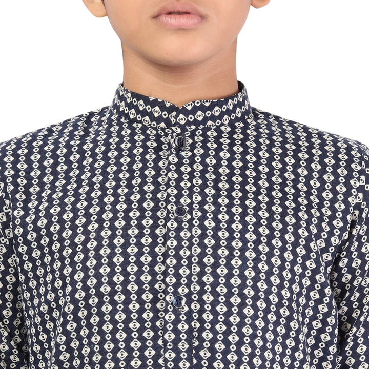 Kids Boys Traditional Rayon Cotton Printed Kurta Pant Set  uploaded by Dutt Creation on 3/24/2023