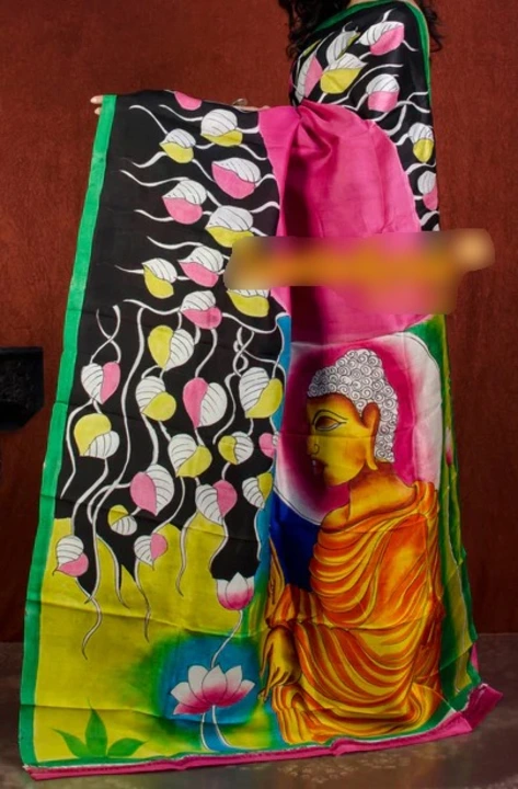 Murshidabad silk Handpainted  uploaded by Patralekha Textile on 3/24/2023
