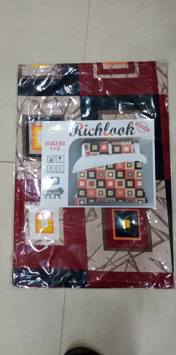 Richlook bedsheet 1+2 double bed @245 uploaded by G s industries on 5/30/2024