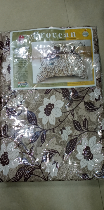 Bedsheet procean 1+2 double bed sheet with big size pillow @255 uploaded by G s industries on 3/24/2023