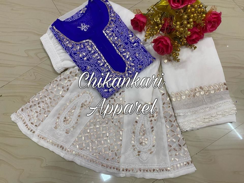 Chikankari gotapatti work uploaded by Sayyeda collection on 2/28/2021