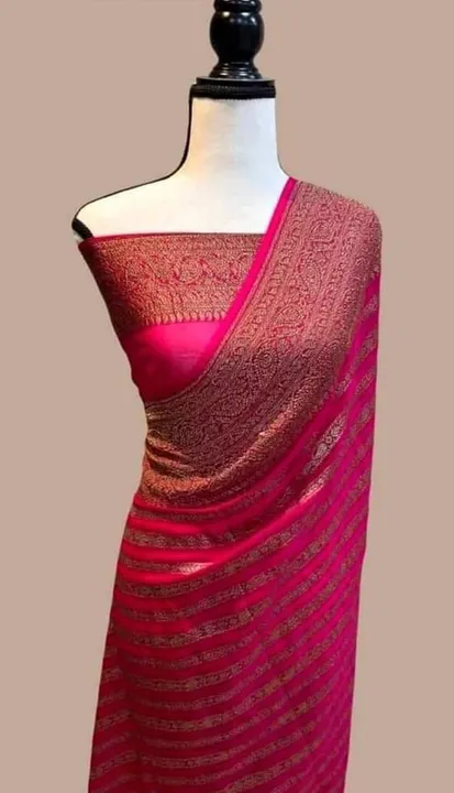 Pure Soft Khadi Georgette Silk Saree  uploaded by L & S GOODS CO on 3/24/2023