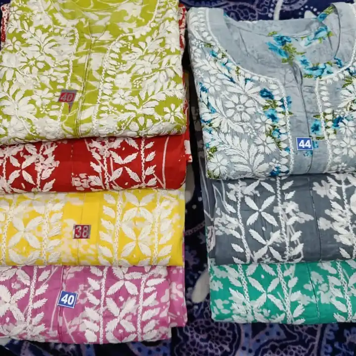 Mulmul cotton chikankari kirties uploaded by Swasti creations on 3/24/2023