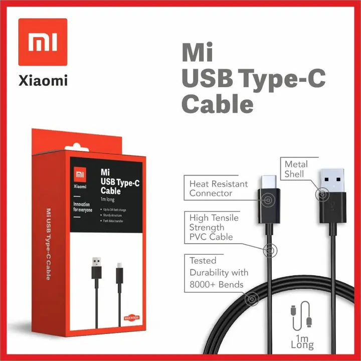 Post image Hey! Checkout my new product called
Mi Type-C Data Cable Fast Charging .