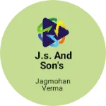 Business logo of J.S. And Son's