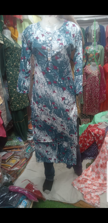 Plazo kurti in malai fabric uploaded by Evergreen on 3/24/2023