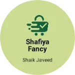 Business logo of Shafiya Fancy dress sarees and bangels