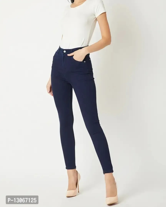 Stylish Fancy Denim Lycra High Rise Jeans For Women uploaded by business on 3/24/2023