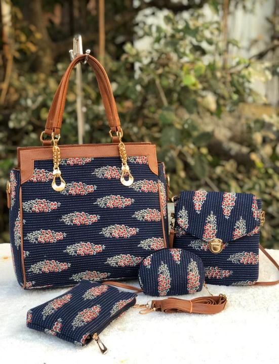 Post image Ikkat 4pc combo
*Hand bag
*Mobile sling
*Pouch wallet
*Coin pouch
 Complete set
Adjustable long belt
Double compartment
Made in INDIA🇮🇳
750+$
( hb) no cod option 
Whatsup n 9250951742