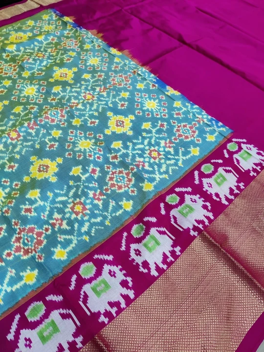 Pochampally Handloom ikat Pure Silk Lehenga  uploaded by business on 3/24/2023