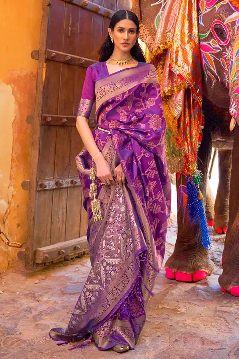 Kanjivaram Korum Silk Saree  uploaded by 1 Place For All Fashion  on 3/24/2023