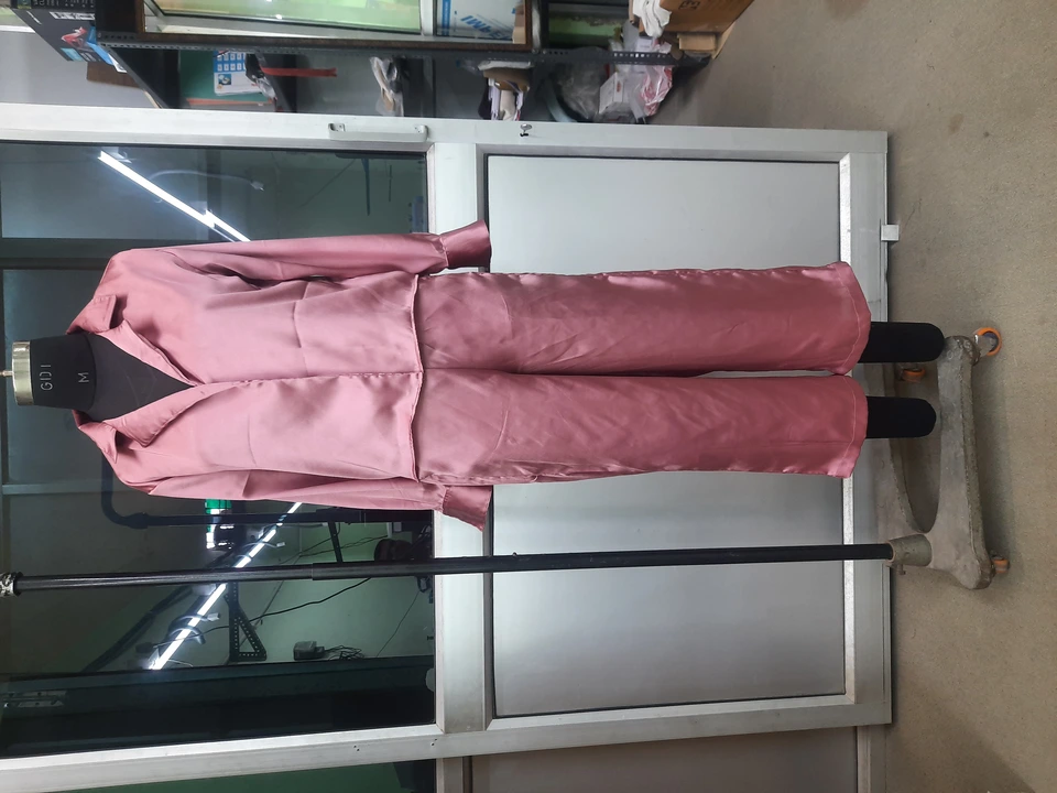 Pink satin night suit uploaded by business on 3/24/2023