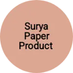 Business logo of Surya Paper Product