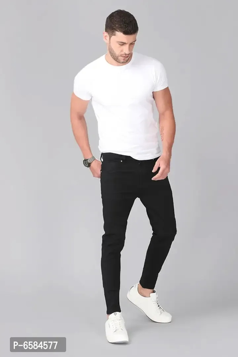 Men Comfy Fashionable Black Jeans uploaded by Smart Store on 3/24/2023