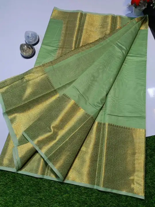 Banarasi maheswary cotton silk saree with zari border and pallu uploaded by Bs_textiles7 on 3/24/2023