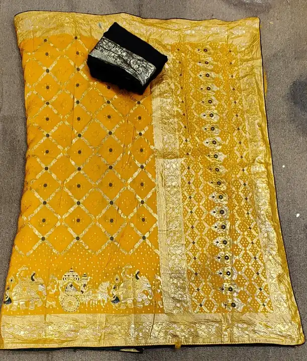🔱🔱🔱🕉️🕉️🕉️🔱🔱🔱

    New launching 

Patola saree
 
Original product


👉pure moonga silk fabr uploaded by Gotapatti manufacturer on 3/24/2023