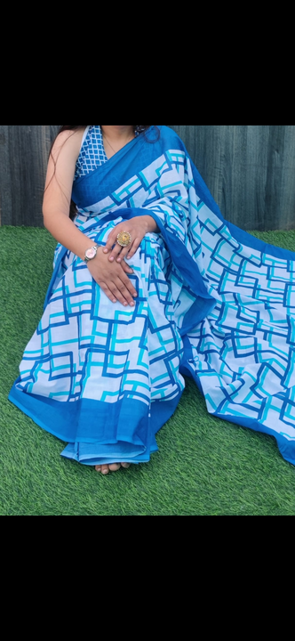 Cotton saree  uploaded by Mohit hand Prints on 3/25/2023