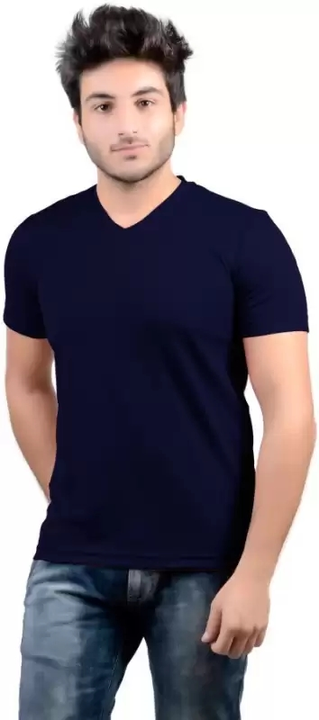 V neck T shirt uploaded by Sonu manufacturing on 3/25/2023