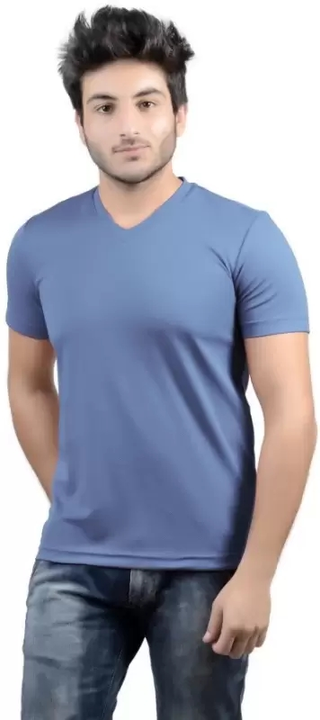 V neck tshirt uploaded by Sonu manufacturing on 3/25/2023