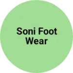 Business logo of soni foot wear