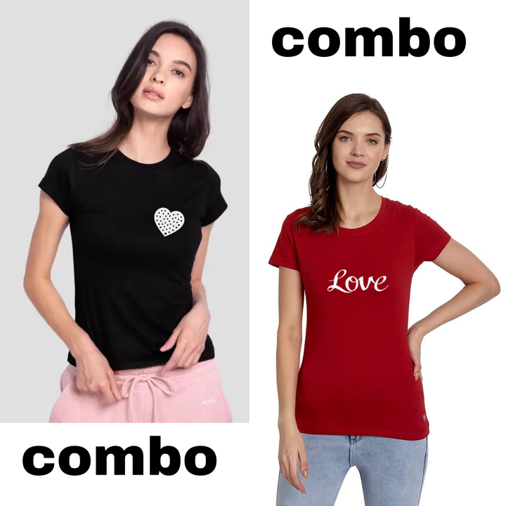 Women dress, women top, printed women t shirt for women combo set of 2 lowest price product uploaded by A.R Fashion? on 3/25/2023
