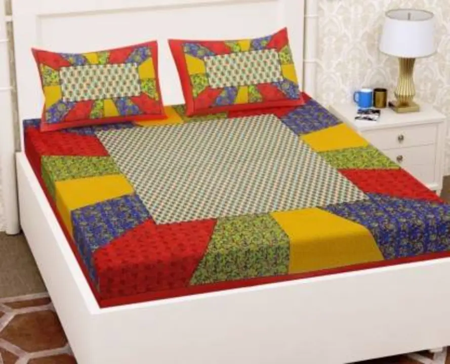 👉 RAJASTHANI PURE COTTON DOUBLE BED BEDSHEET WITH TWO PILLOW COVERS
👉 FABRIC: 100% COTTON
👉 SIZE: uploaded by business on 3/25/2023