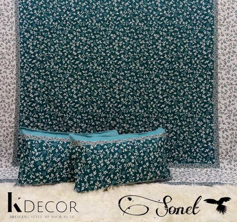 Post image *Sonet*🦅
*Pure Cotton Reversible Bedcovers*
1 Reversible Bedcover
2 Pillow Covers
Fabric: Pure Cotton
Size: 90x100 inches
Weight: 2.5 kg
Brand: K Decor
Bag Packing
*Awesome Quality 👌*
*Quality Product for Quality Lovers*
*Highly Durable and Heavy Bedcovers*