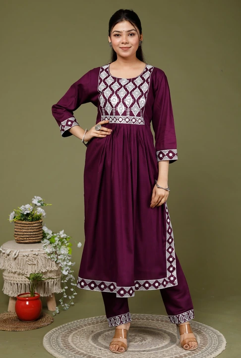 Nyra kurti with Pent  uploaded by SS CREATION  on 5/28/2024