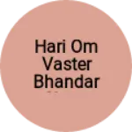 Business logo of Hari om vaster Bhandar churu rajeshthan