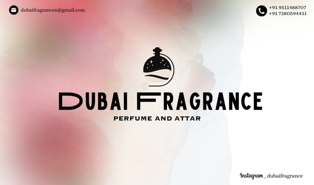 Visiting card store images of Dubai Fragrance