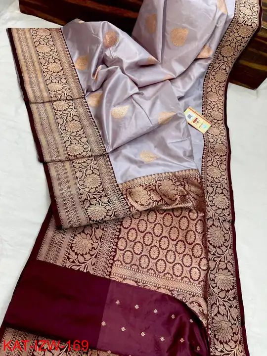 Pure handloom katan silk Banarasi silk saree uploaded by Saanvi creation on 3/25/2023