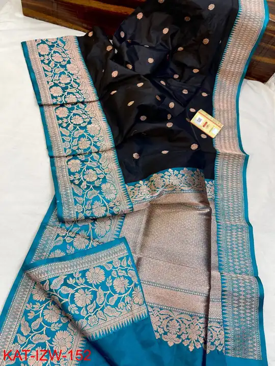 Pure handloom katan silk Banarasi silk saree uploaded by Saanvi creation on 3/25/2023