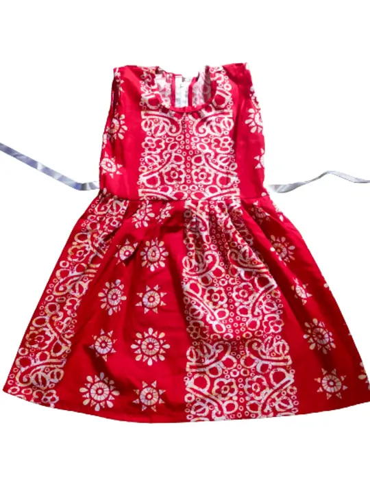 Batik printed frock for baby girls  uploaded by Bose Garments on 3/25/2023