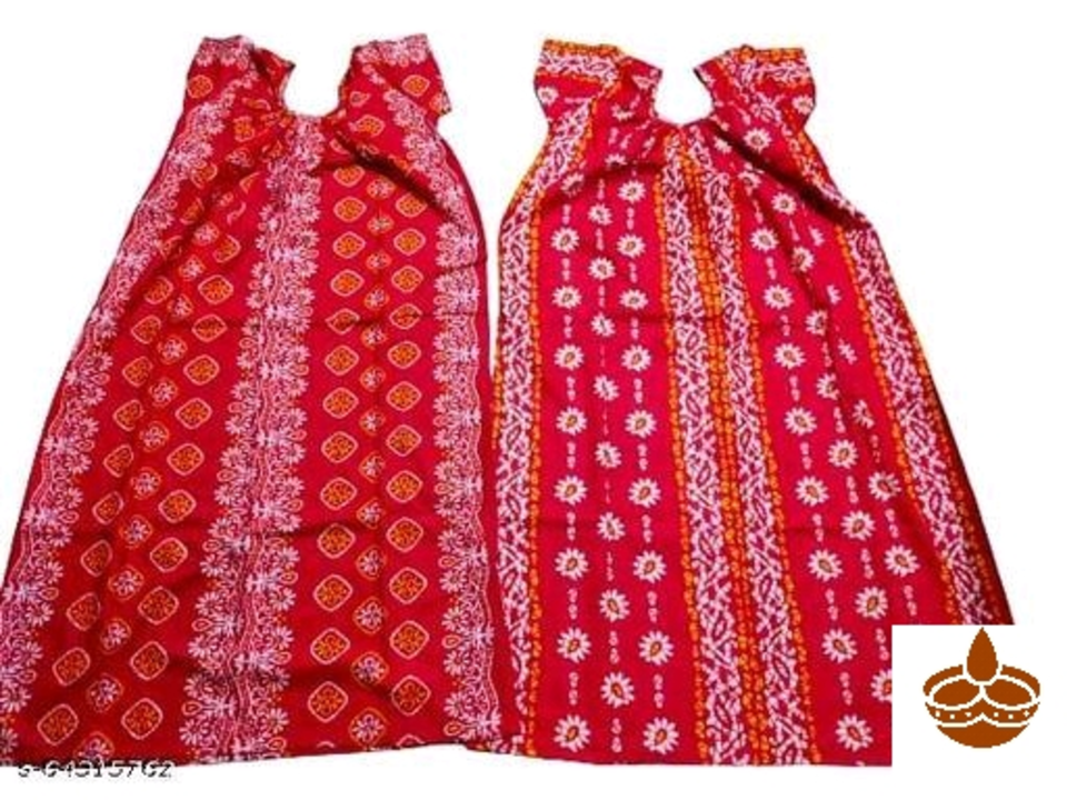 Batik printed pure cotton nighty for women and girls  uploaded by Bose Garments on 5/30/2024