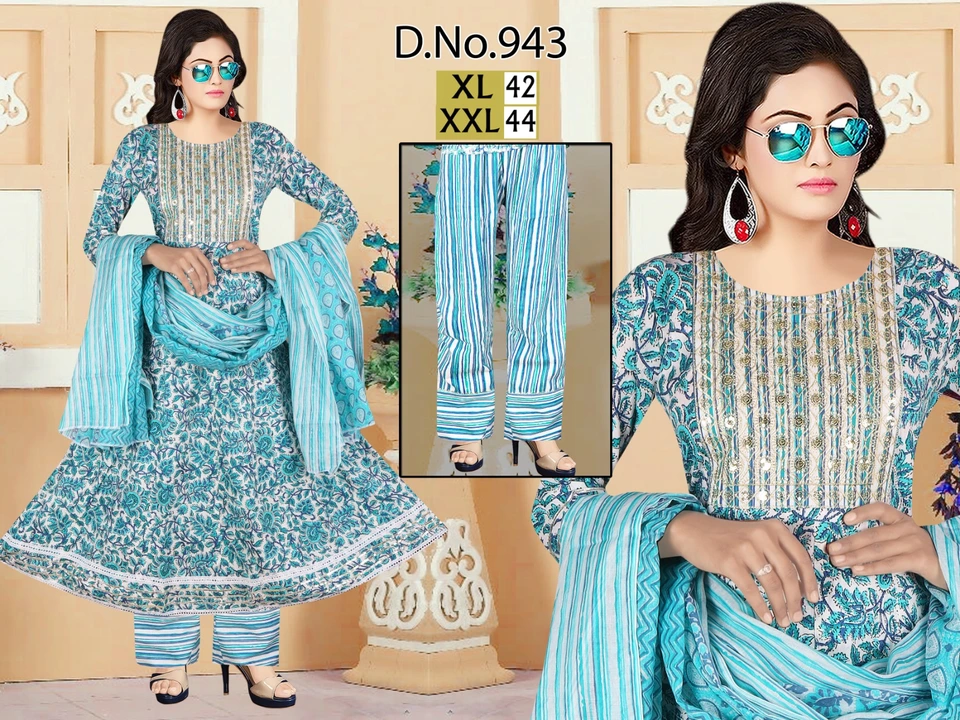 Gown pant dupatta uploaded by Sehar collection wholesaler on 3/25/2023