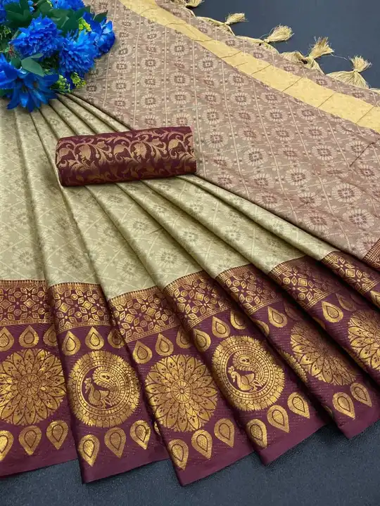 Exclusive soft cotyon saree uploaded by GS TRADERS on 3/25/2023