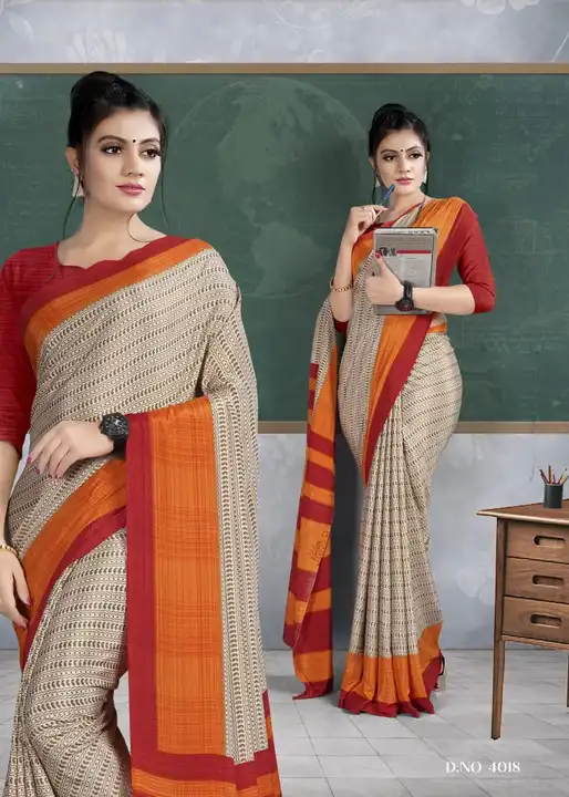 Uniform saree uploaded by Lotus cool-action on 3/25/2023