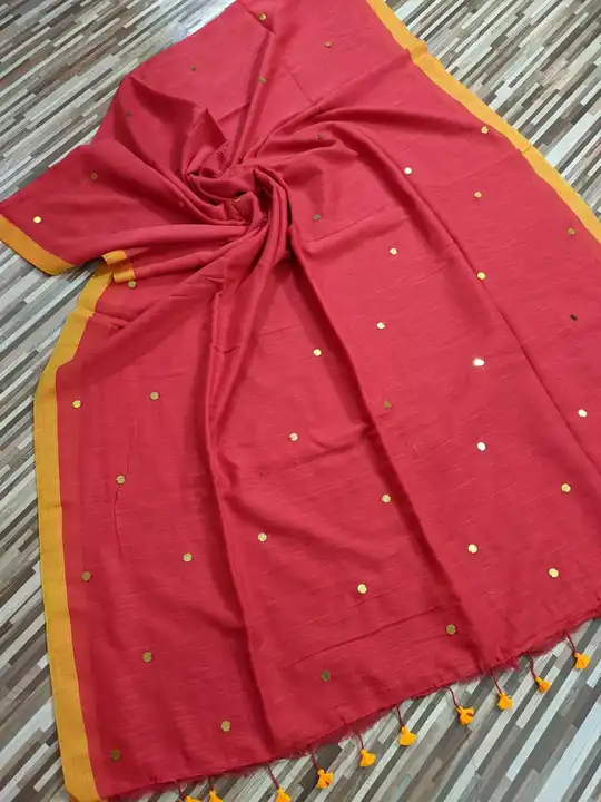 Pure Gini Khadi Cotton Saree uploaded by business on 3/25/2023