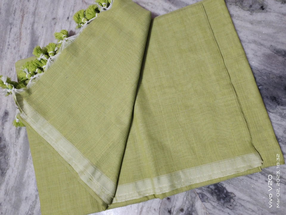 Pure Solid Khadi Cotton Saree uploaded by Suman Creation's on 3/25/2023