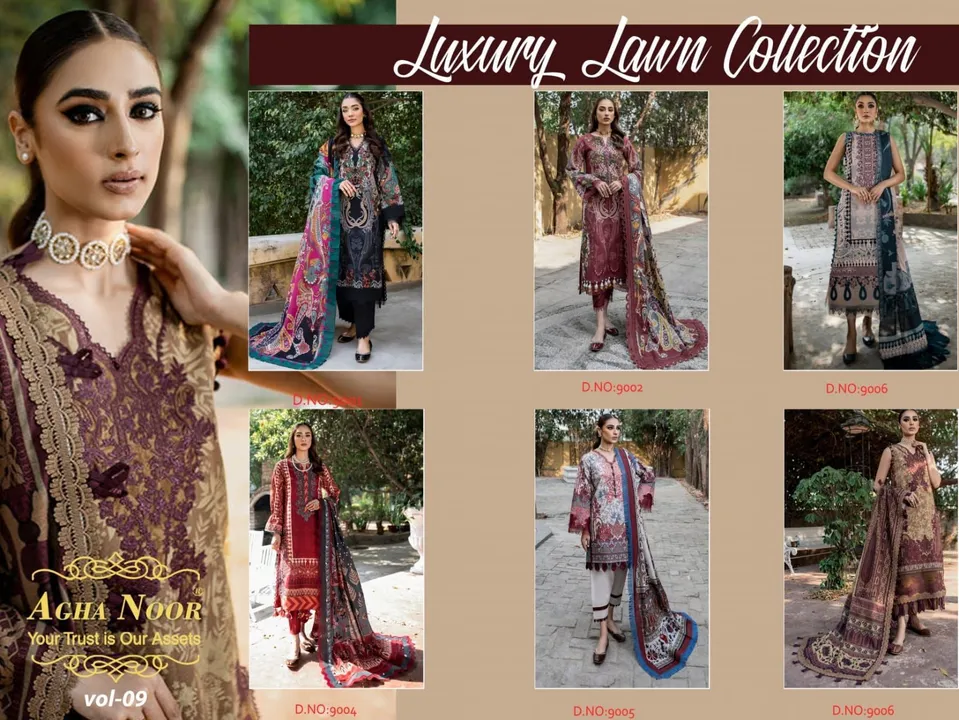 Aagha Noor lawn cotton  uploaded by Heena fashion house on 3/25/2023