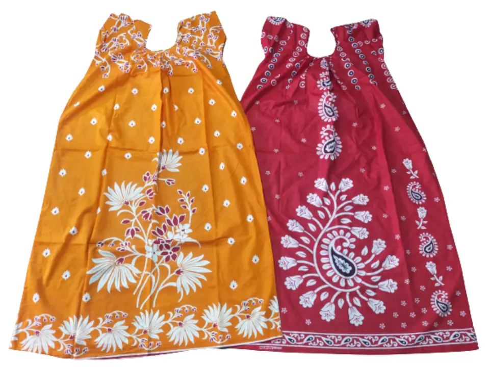 Printed cotton free size nighty for women and girls  uploaded by Bose Garments on 3/25/2023